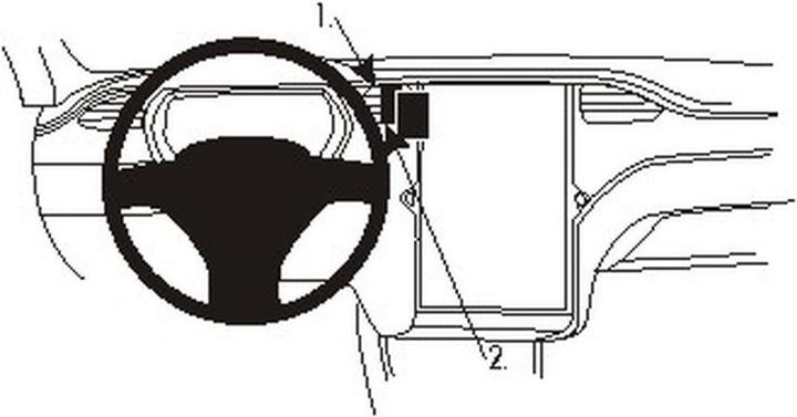 Actual product image Brodit 854921 ProClip Tesla Model S 13-