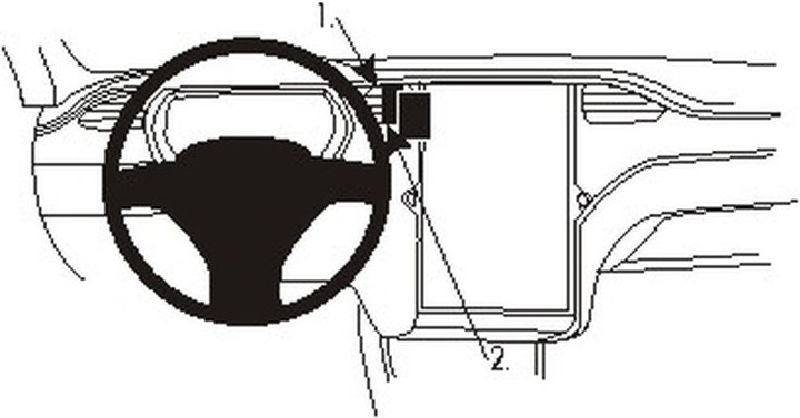 Actual product image Brodit 854921 ProClip Tesla Model S 13-