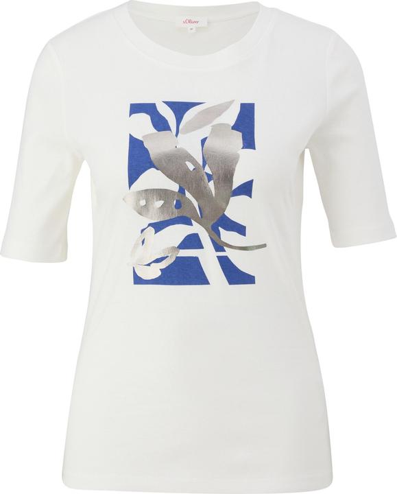 Image du produit S.Oliver T-Shirt Baumwollshirt mit glänzendem Frontprint (44)