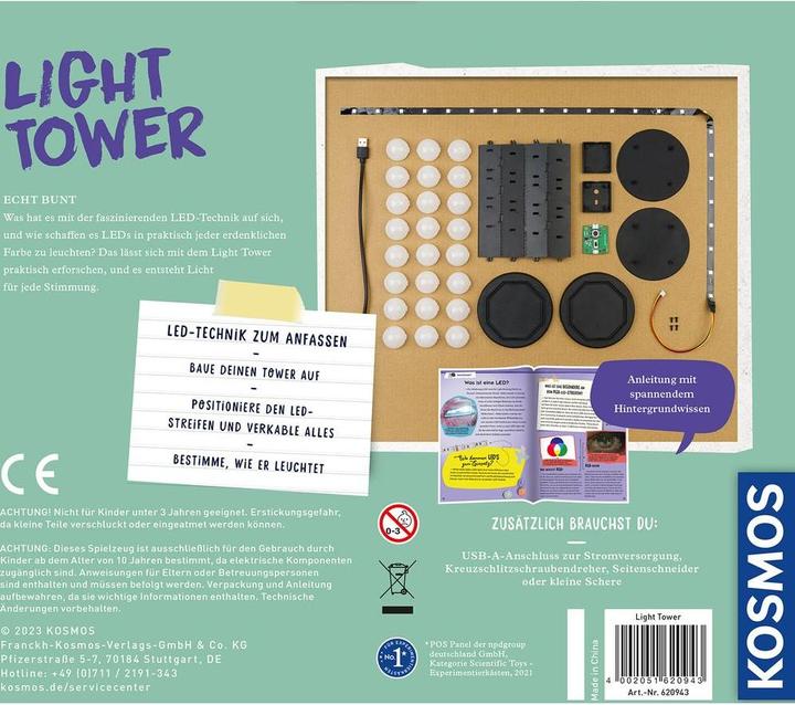 Actual product image Kosmos Light Tower experimental kit
