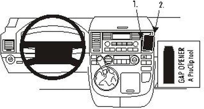 Immagine prodotto Brodit 853290 Supporto per auto VW Multivan