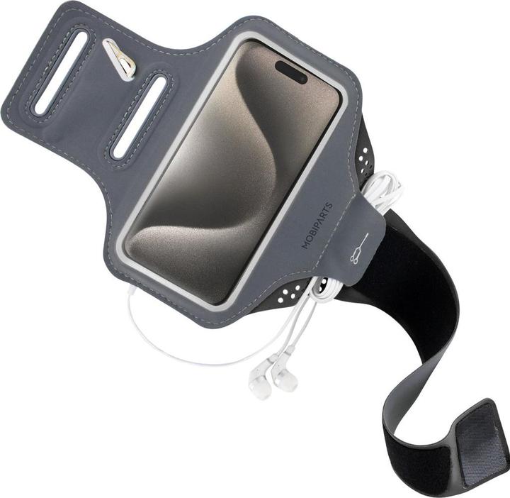 Produktbild Mobiparts Comfort Fit Sport Armband Apple iPhone 15 Pro Black