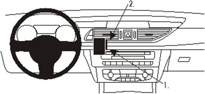 Actual product image Brodit 854892 Car mount Audi A6 11-18