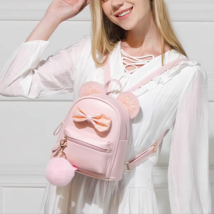 Produktbild Only-Bags.Store Rucksack, Niedliche Fliege Rucksäcke Mini leichte Schultaschen mit Schlüsselanhänger Daypack