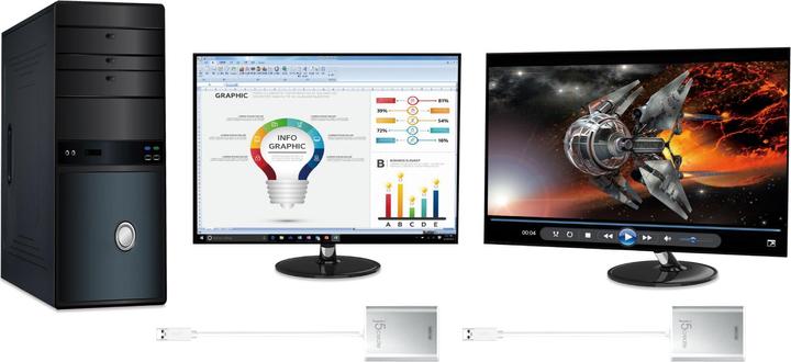 Produktbild j5Create USB 3.0 zu (USB 3.0, 7.60 cm)