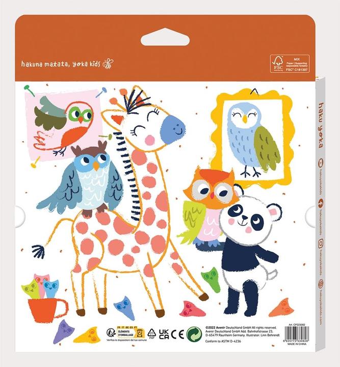 Image du produit Magni Crayons de cire pour figurines Hibou (Multicolore, 12 x)
