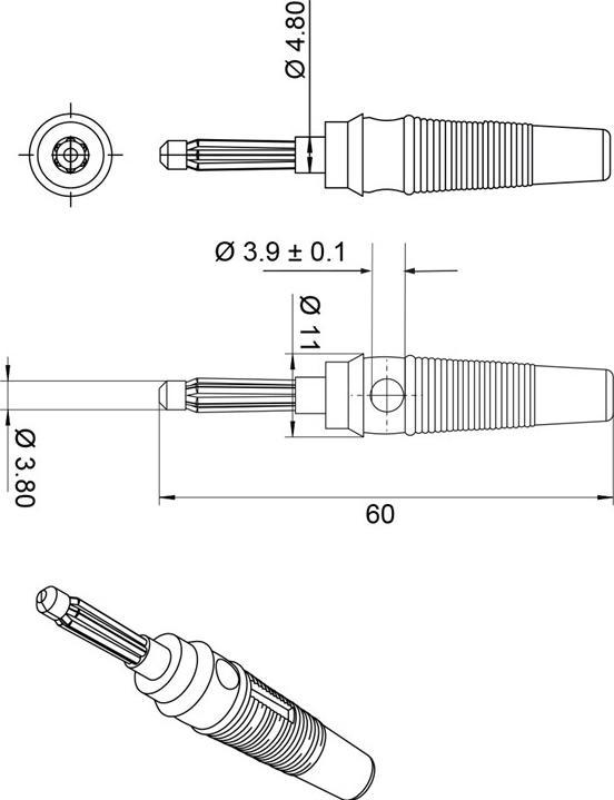 Actual product image Goobay Banana plug