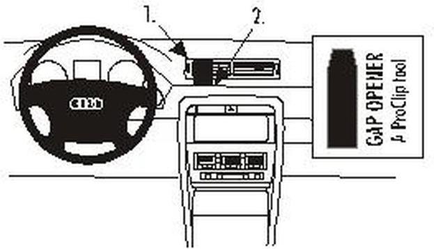 Image du produit Brodit 852870 Support voiture Audi A4 Avant 02-07