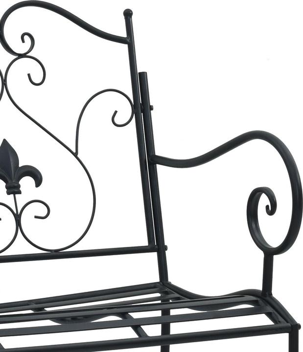 Actual product image vidaXL Outdoor bench Metal Standard Robust garden bench