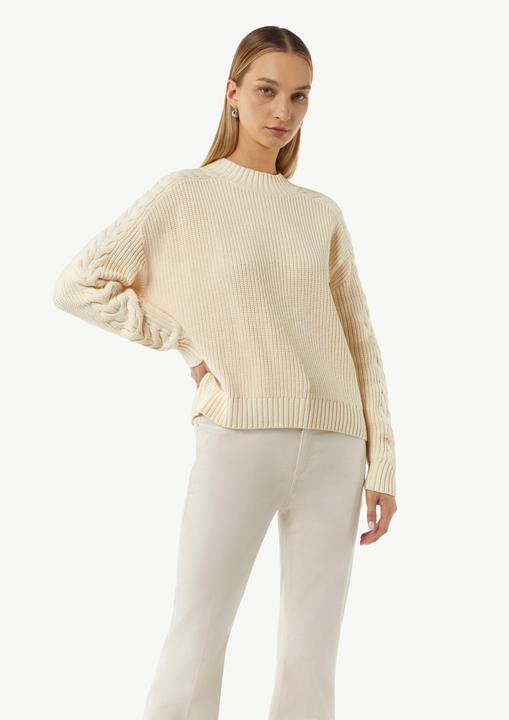 Image du produit Comma Strickpullover Strickpullover mit Zopfmuster am Ärmel (L)