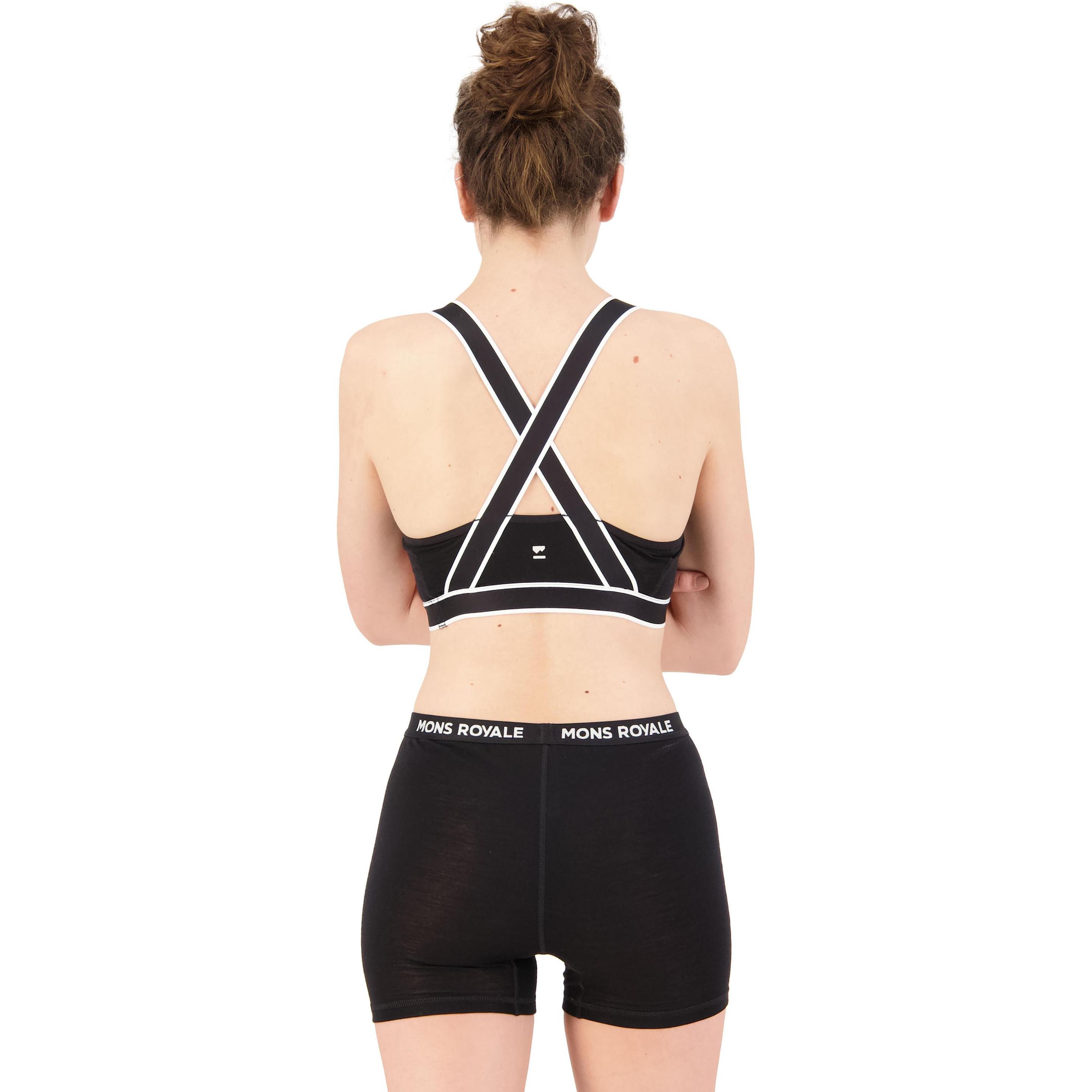 Thumbnail - Mons Royale, Sport-BH, Women's Stella X-Back Bra (S), Schwarz, S