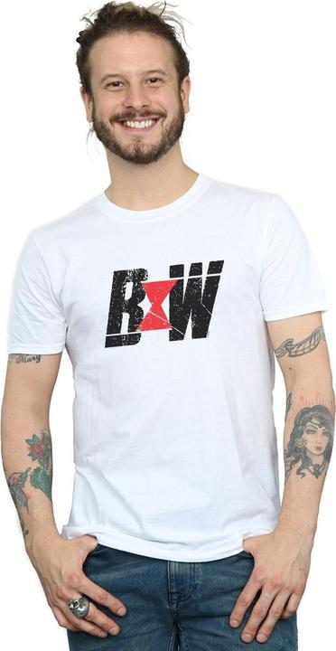 Produktbild Black Widow Movie Initial Logo TShirt (L)