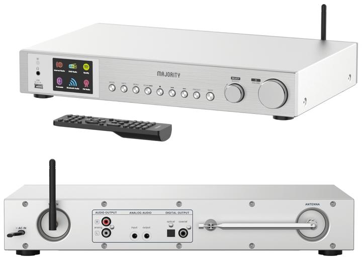 Produktbild Majority Fitzwilliam 3 Silver (Internetradio, DAB+, FM, Bluetooth, WLAN)