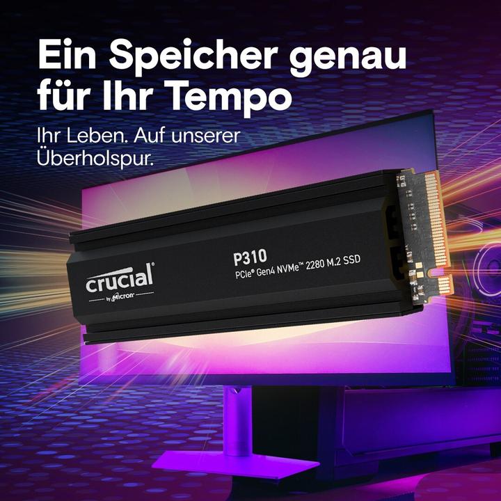 Produktbild Crucial P310 mit Heatsink (2000 GB, M.2 2280)