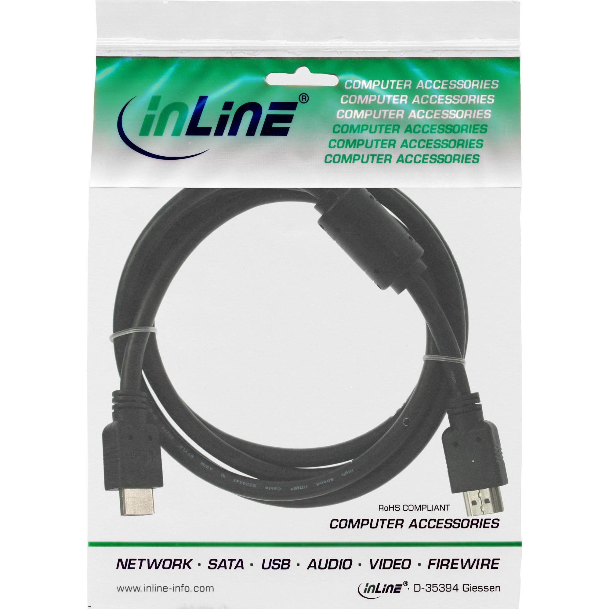 Thumbnail - InLine HDMI (Typ A) — HDMI (Typ A) (3 m, HDMI), Video Kabel
