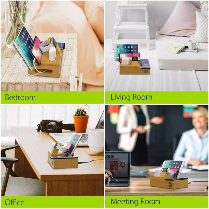 Produktbild Matsmobile 5 in1 Bamboo Charger Stand (40 W)
