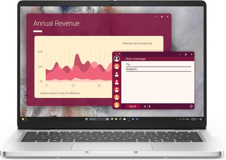 Actual product image Dell Pro 14 PC14250 (14", 512 GB, 16 GB, CH, Intel Core Ultra 7 255U)