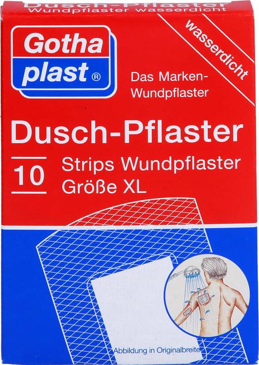 Actual product image Gothaplast Shower plaster Strips Wound plaster size XL waterproof, 10 pcs. plasters (10 x)