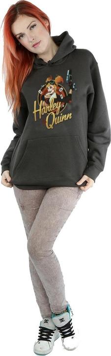 Actual product image DC Bombshells Womens/Ladies Harley Quinn Badge Hoodie (XXL)