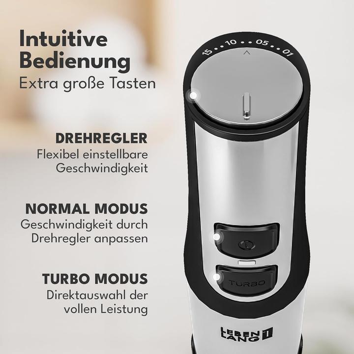 Immagine prodotto Lebenlang Stabmixer Edelstahl