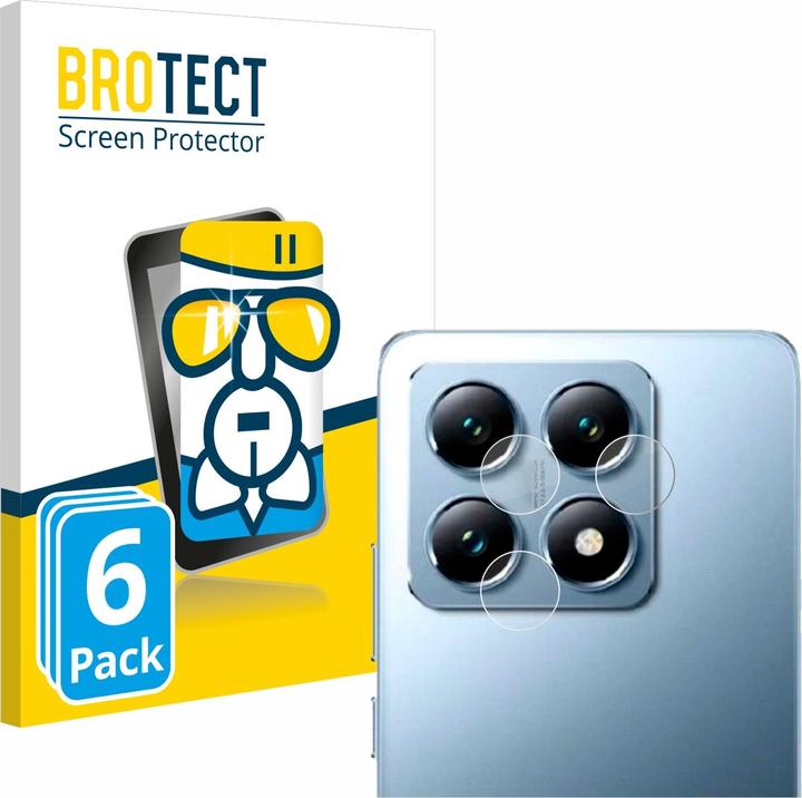 Produktbild BROTECT Schutzglas Schutzfolie Glas Folie Displayschutz klar (6 Stück, Xiaomi 14T Pro)