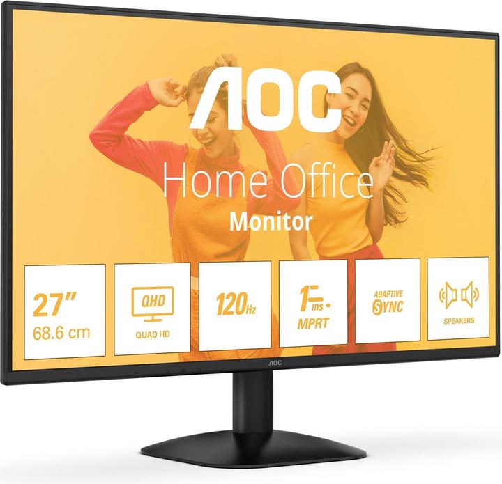 Produktbild AOC Q27B35S3 IPS Monitor,,, HDMI, DisplayPort (2560 x 1440 Pixel, 27")