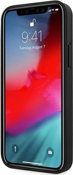 Produktbild Ferrari FEOMSHCP12LBK iPhone 12 Pro Max czarny/black hardcase Off Track Leather Nylon Stripe (Apple iPhone 12 Pro Max)