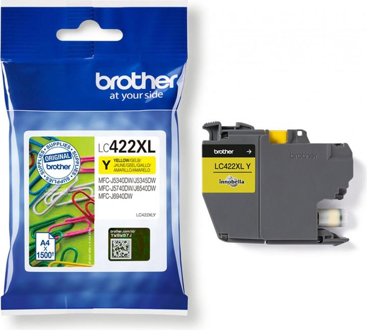 Productafbeelding Brother LC422XLY HY inktcartridge voor BH19M/B Compatibel met MFC-J5340DW MFC-J5740DW MFC-J6540DW MF (Y)
