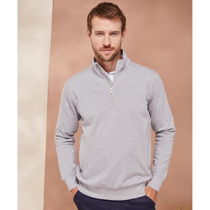 Produktbild Henbury Sweatshirt mit kurzem Reissverschluss (S)
