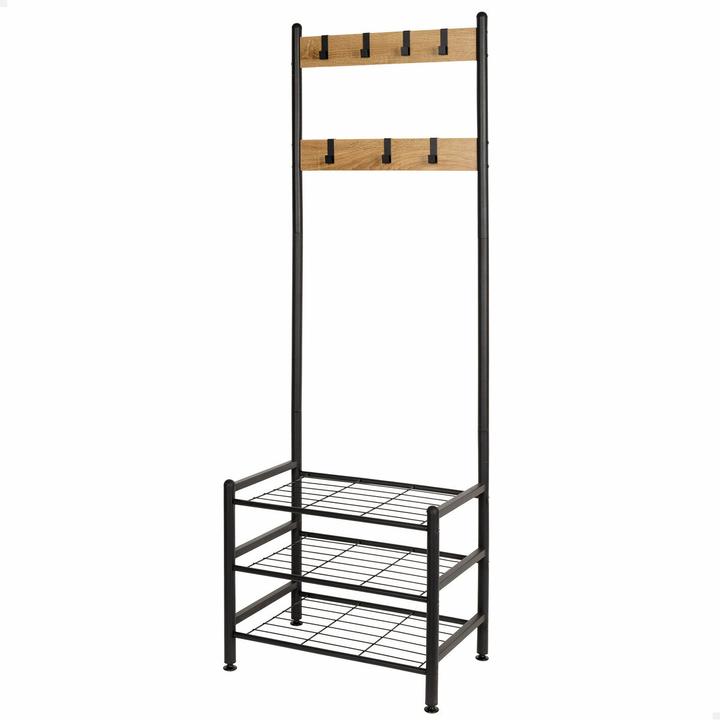 Max Home Garderobe mit Einlegeboden Stahl Melamine Spanplatte Minimalistisch 60 x 175 x 40 cm