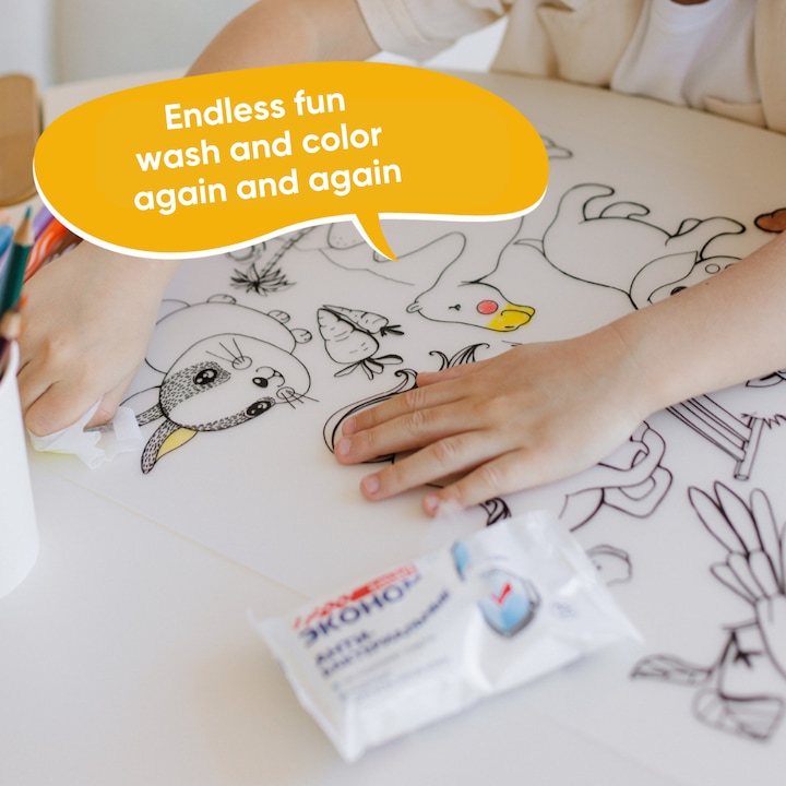 Actual product image Funny Mat Reusable Painting Mat UNICORN (48 x 33.5 cm)
