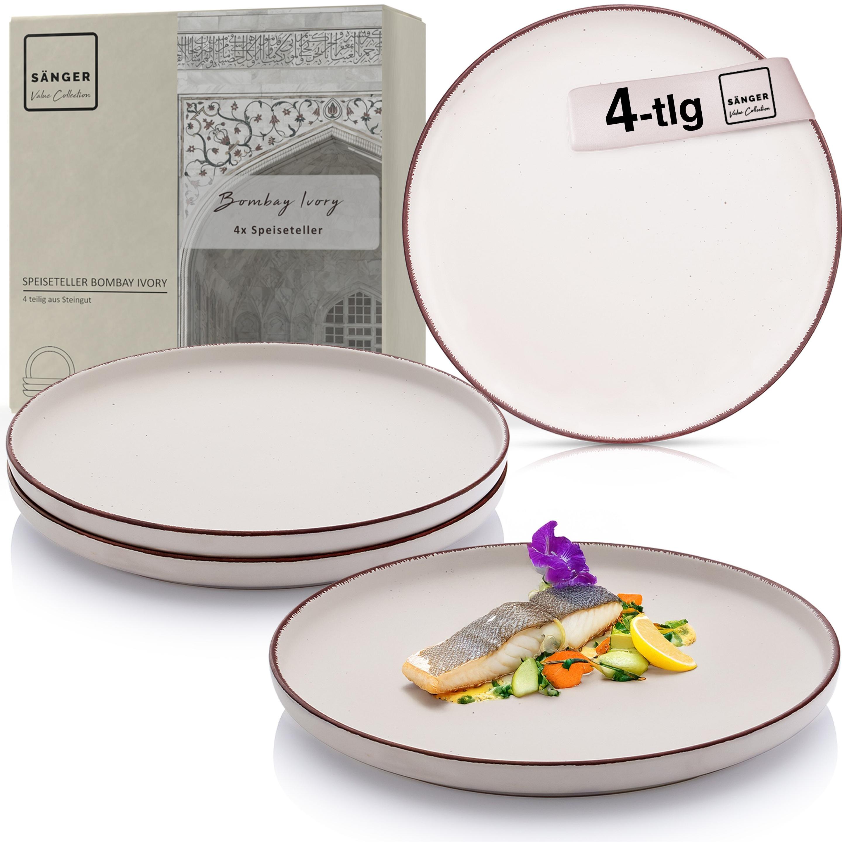 Sänger Spesiseteller Set Bombay Ivory, Teller, Beige