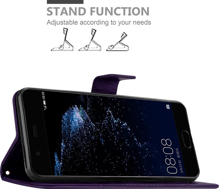 Produktbild Cadorabo Flower Book Cover (Huawei P10)