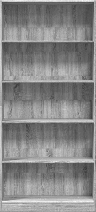 Produktbild vidaXL Bücherregal Regal Standregal Büroregal Aufbewahrungsregal Grau Sonoma (80 x 24 x 176 cm)
