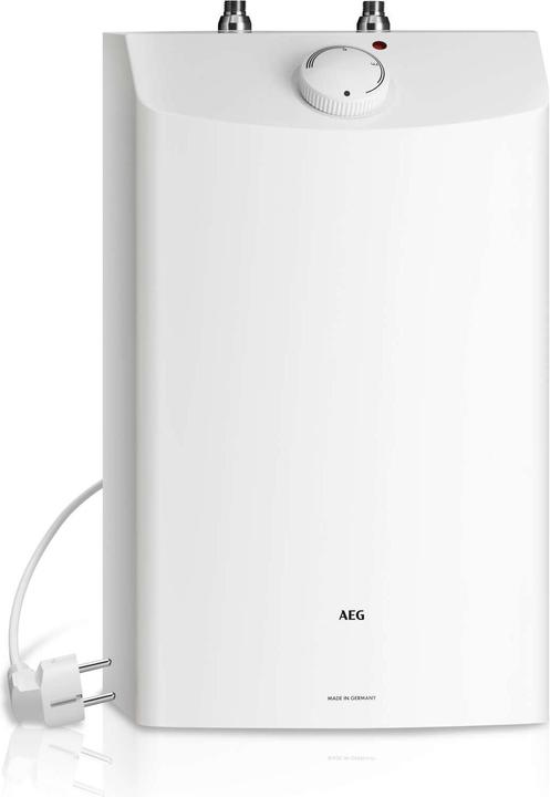 Produktbild AEG Haustechnik Huz 10 ÖKO Drop Stop druckloser Untertischboiler 10 Liter Niederdruck, ThermoStop, mit Stecker, 2 kW