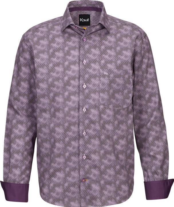 Image du produit Kauf "Verona Kent Langarm modern fit violett mit Kontrast" (XL)