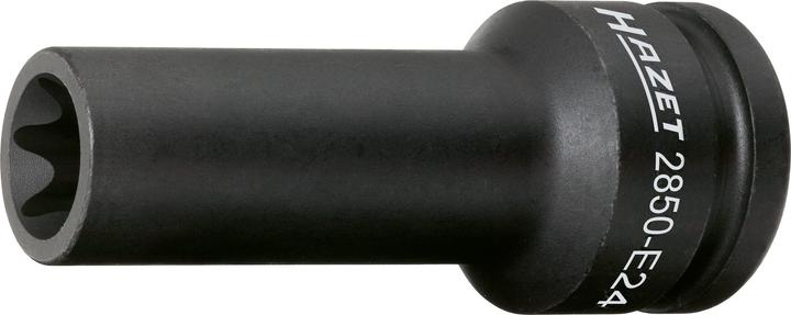 HAZET Schlag-, Maschinenschrauber Steckschlüsseleinsatz ∙ TORX 2850-E24 ∙ Vierkant20 mm (3/4 Zoll)… (28 mm)