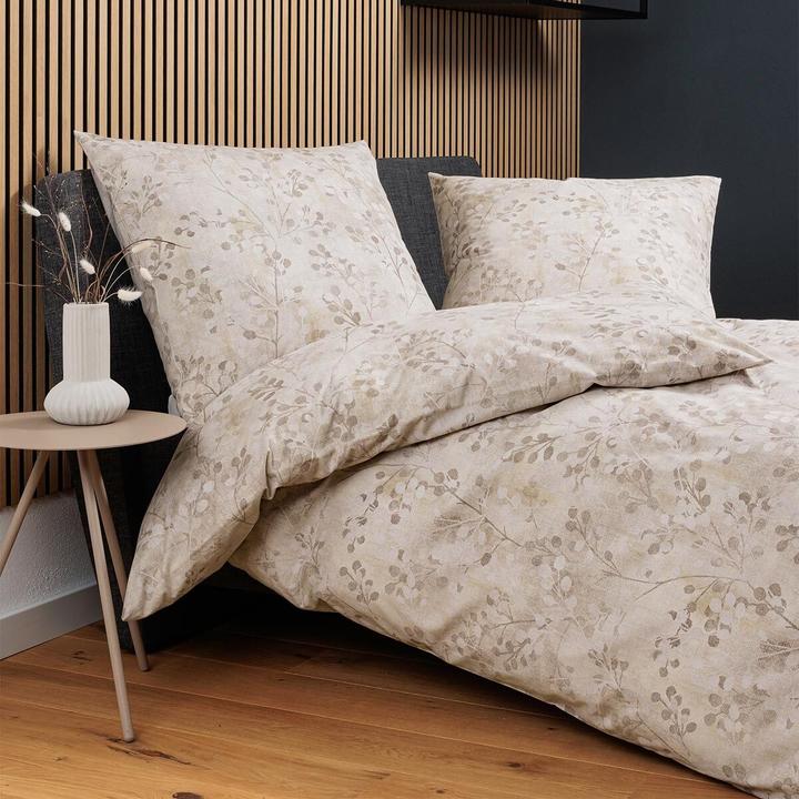 Produktbild Janine Soft-Cotton Bettwäsche Cortina 71003 natur silber (Bettwäsche Set, 155x220 cm + 80x80 cm)