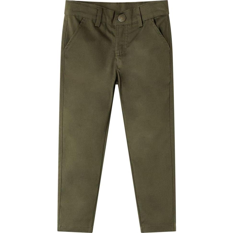 VidaXL, Jungen, Hosen, Kinderhose Khaki 116,Material: 60 % Baumwolle. 37 % Polyester, Grün, (116)