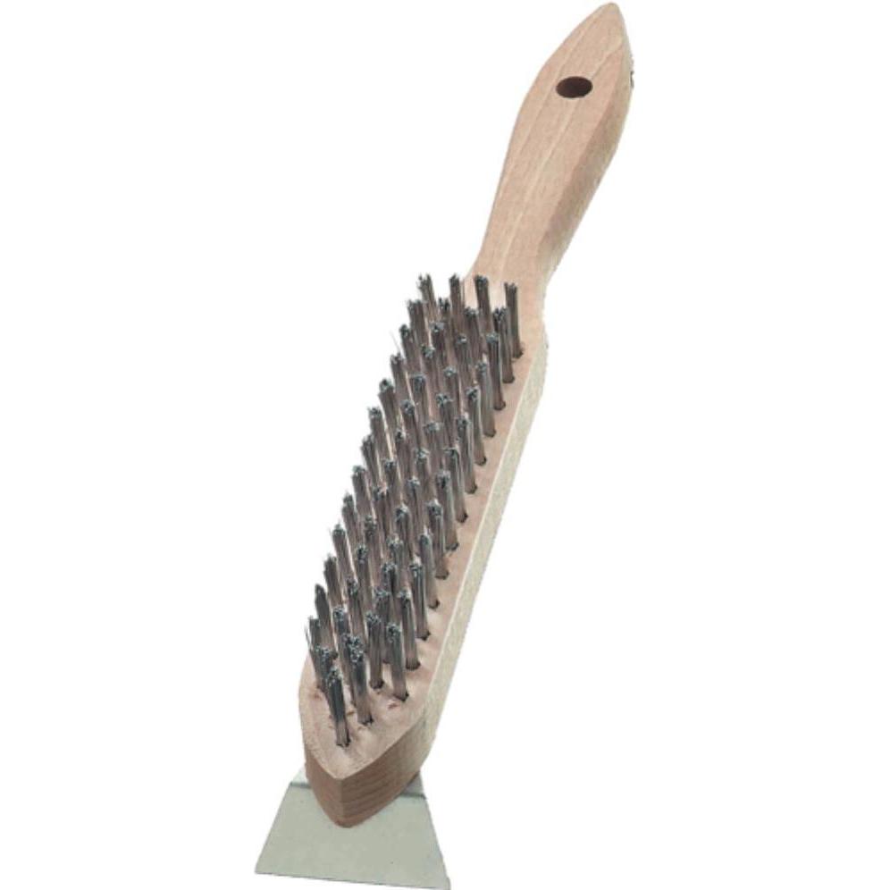 Thumbnail - Lessmann, Schleifmittel, Drahtbürste Länge 290 mm 0,35 mm Stahldraht glatt 4-reihig (0.35 mm)