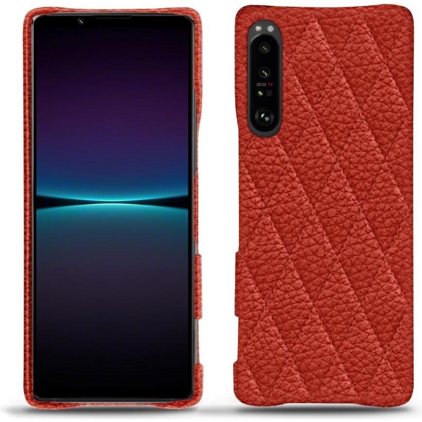 Noreve Lederschutzhülle (Sony Xperia 1 IV), Smartphone Hülle, Orange