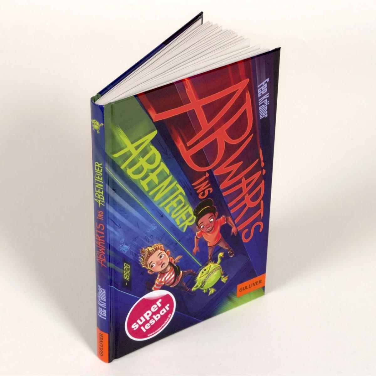 Thumbnail - Abwärts ins Abenteuer, Kinderbücher von Fee Krämer, Timo Grubing
