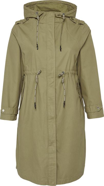 S.Oliver Outdoor-Jacke Kapuzenparka aus Baumwolle mit Tunnelzug in der Taille