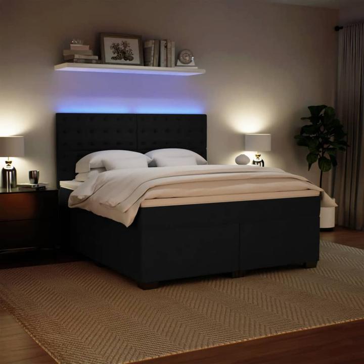 Produktbild vidaXL Bo x springbett mit Matratze 180 x 200 cm Samt (180 x 200 cm)