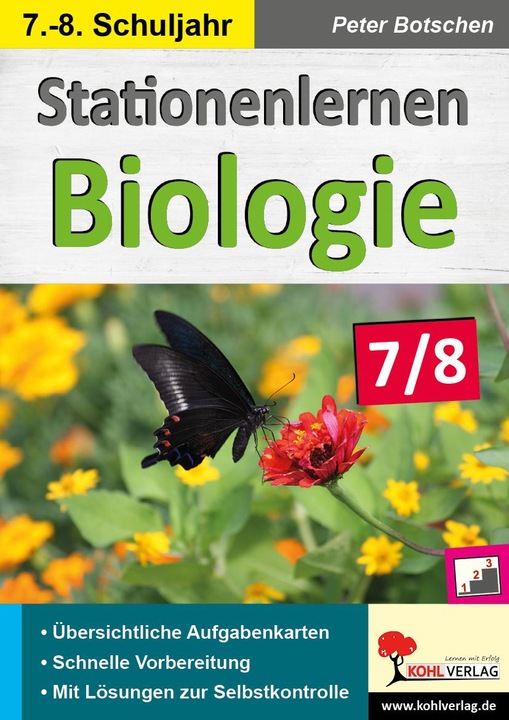 Actual product image Stationenlernen Biologie 7/8 (German, Peter Botschen, 2018)