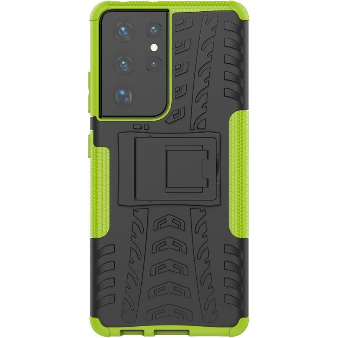 Thumbnail - König Design Hülle Handy Schutz für Samsung Galaxy S21 Ultra Case Cover Tasche Etuis Grün Neu (Samsung Galaxy S21 Ultra)...