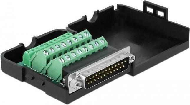 Produktbild Delock Adapter Terminalblock 26Pin - DB25 Parallelport Stecker (DB25, 6.48 cm)