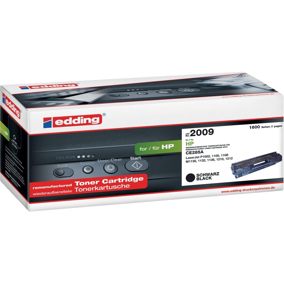 Edding, Toner, EDD-2009 - 1600 Seiten - Schwarz - 1 Stück(e) (BK)