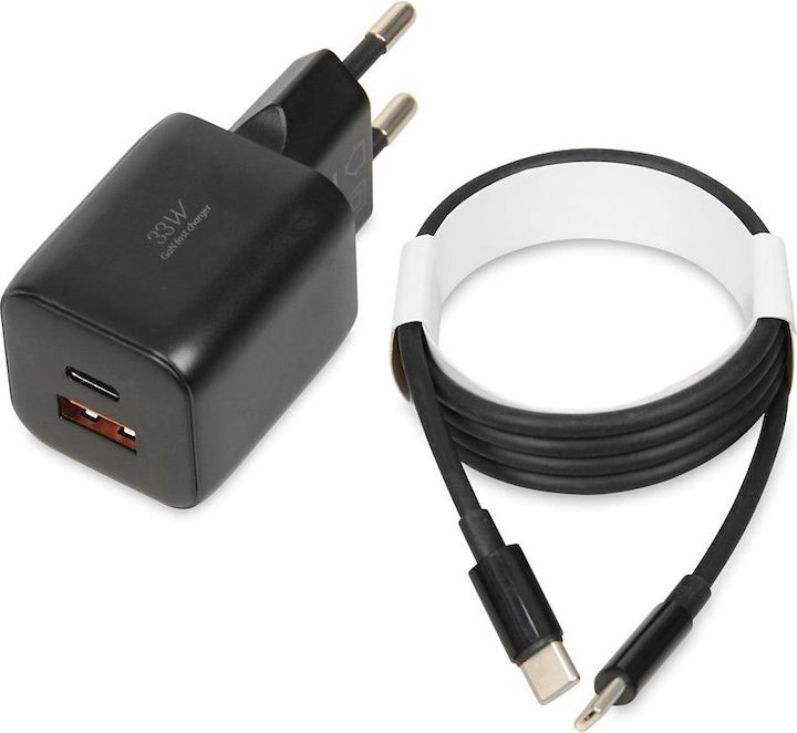 iBox C-42 GaN PD33W mains charger black (33 W)
