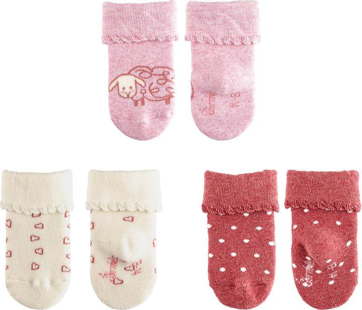 Actual product image Sterntaler Baby socks 3-pack hearts and dots (pack of 3, 13/14)